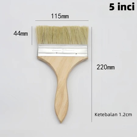 Kuas cat 5 inci gagang kayu